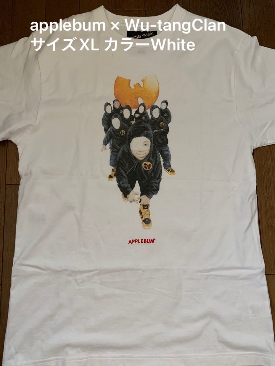 applebum × Wu-tangClanウータンクラン半袖TシャツWhite size XL※必ず購入前にコメントしてください