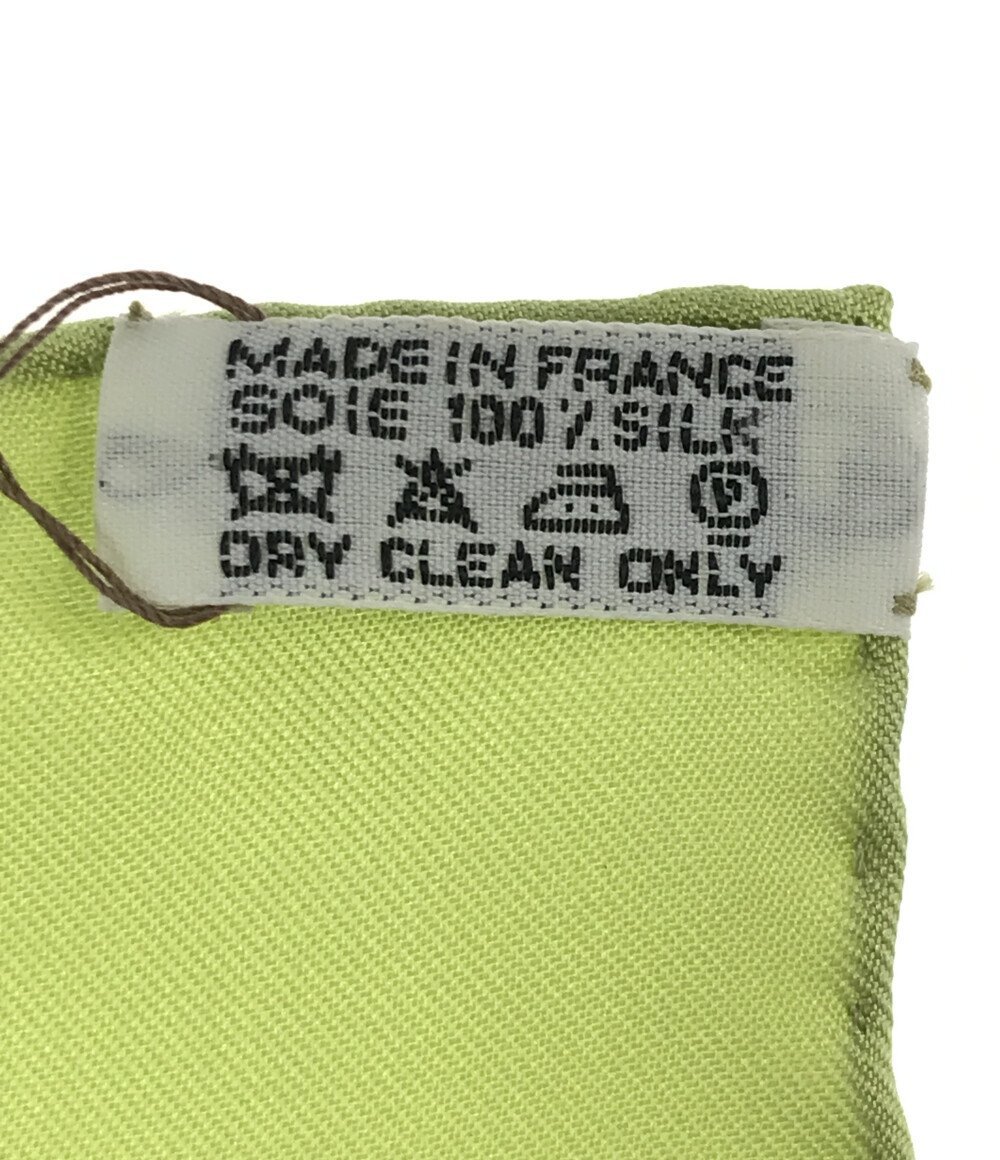 美品 エルメス スカーフ カレ90 シルク100% インレ湖の水上マーケット2
