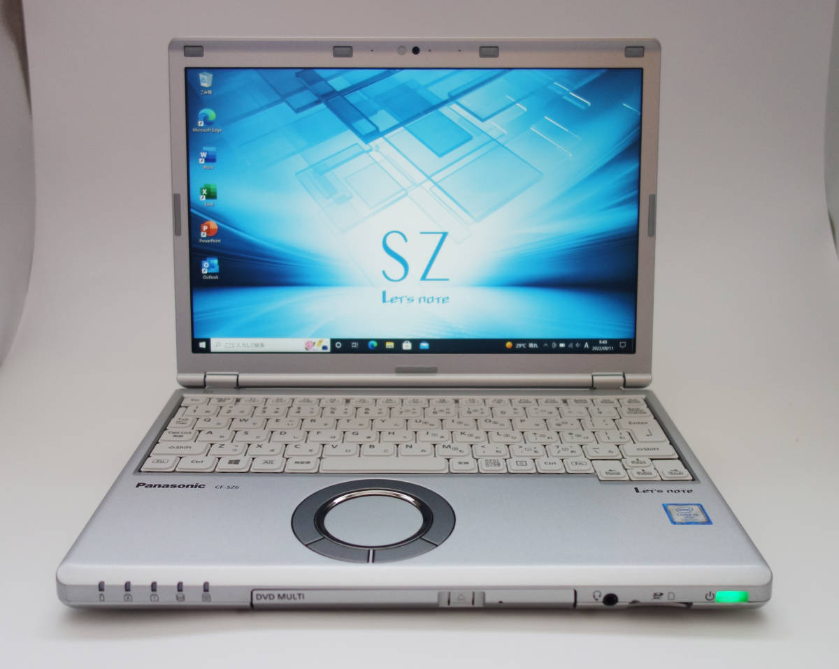 Panasonic Let's Note CF-SZ6 Corei5 7300U メモリ8GB/SSD256GB 12.1型