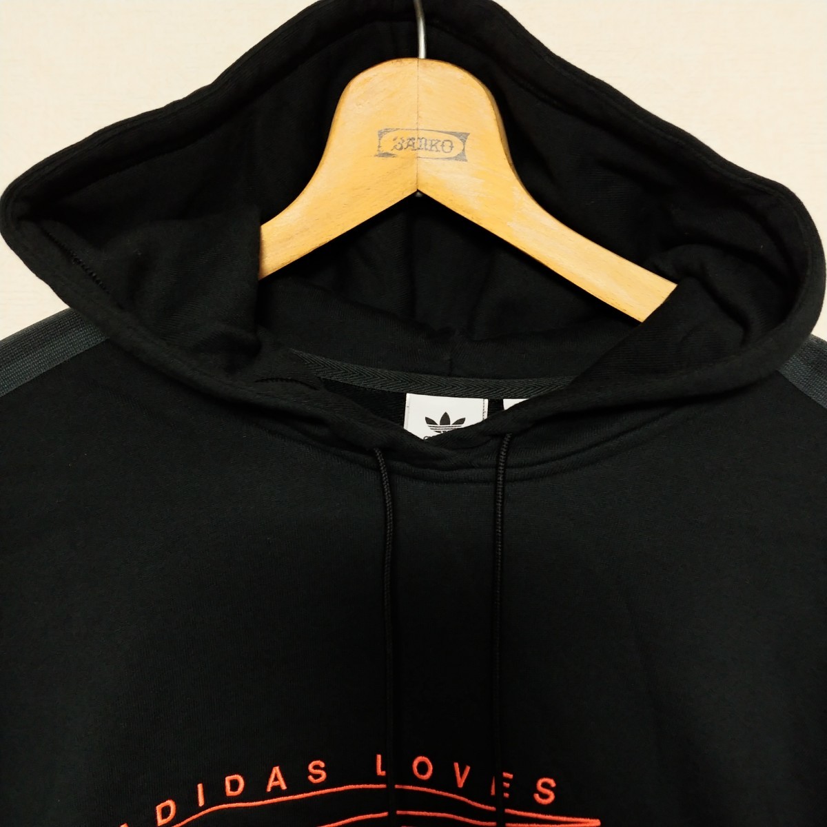 adidas originals × FIORUCCI CROPPED HOODIE ショート丈 パーカー ブラック サイズOT