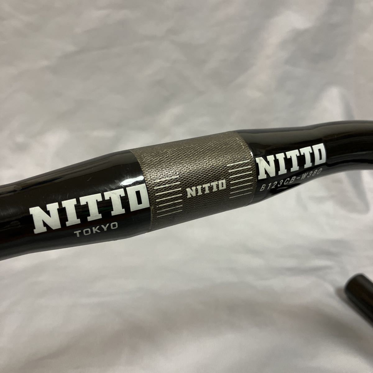 Nitto B123CB W380 Black / No NJS Pist Pista Track Carbon Dropbar / カーボン ドロップハンドル ピスト Mash Blue Lug ブルーラグ racer_画像2
