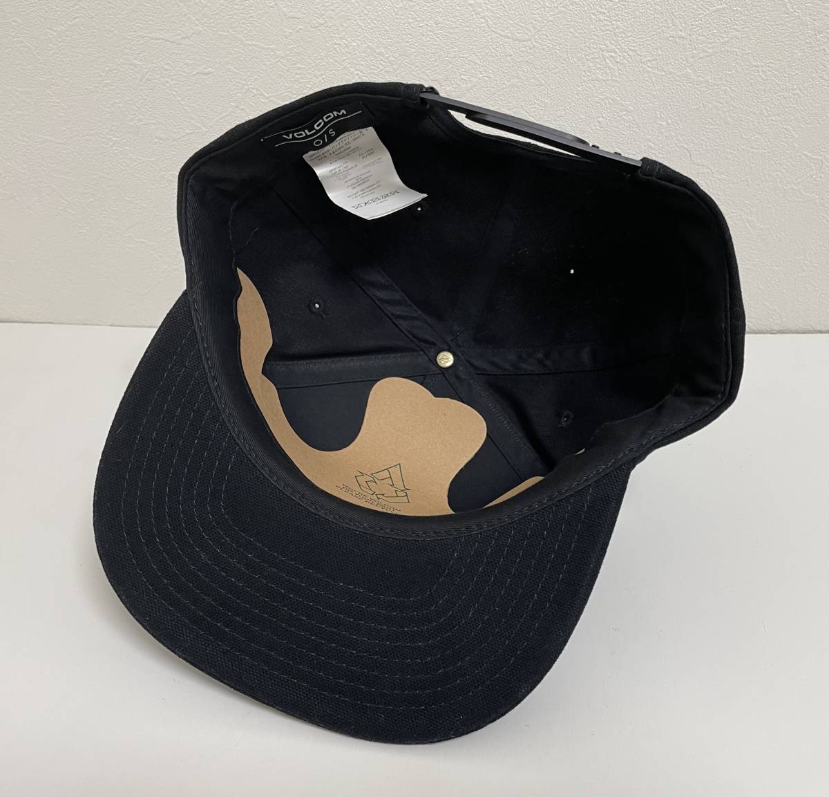 VOLCOM ボルコム D5532202BLK③ キャップ Cap 帽子 ウォッシュキャンバス FLEXFIT ユーポン社製 ブラック色 ヴォルコム 新品 即決 送料無料_画像8