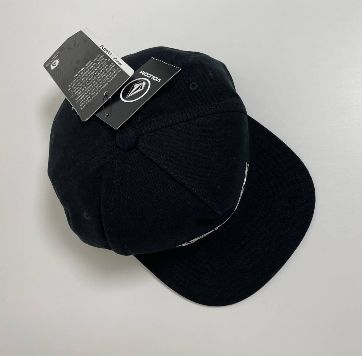 VOLCOM ボルコム D5532202BLK① キャップ Cap 帽子 ウォッシュキャンバス FLEXFIT ユーポン社製 ブラック色 ヴォルコム 新品 即決 送料無料_画像7