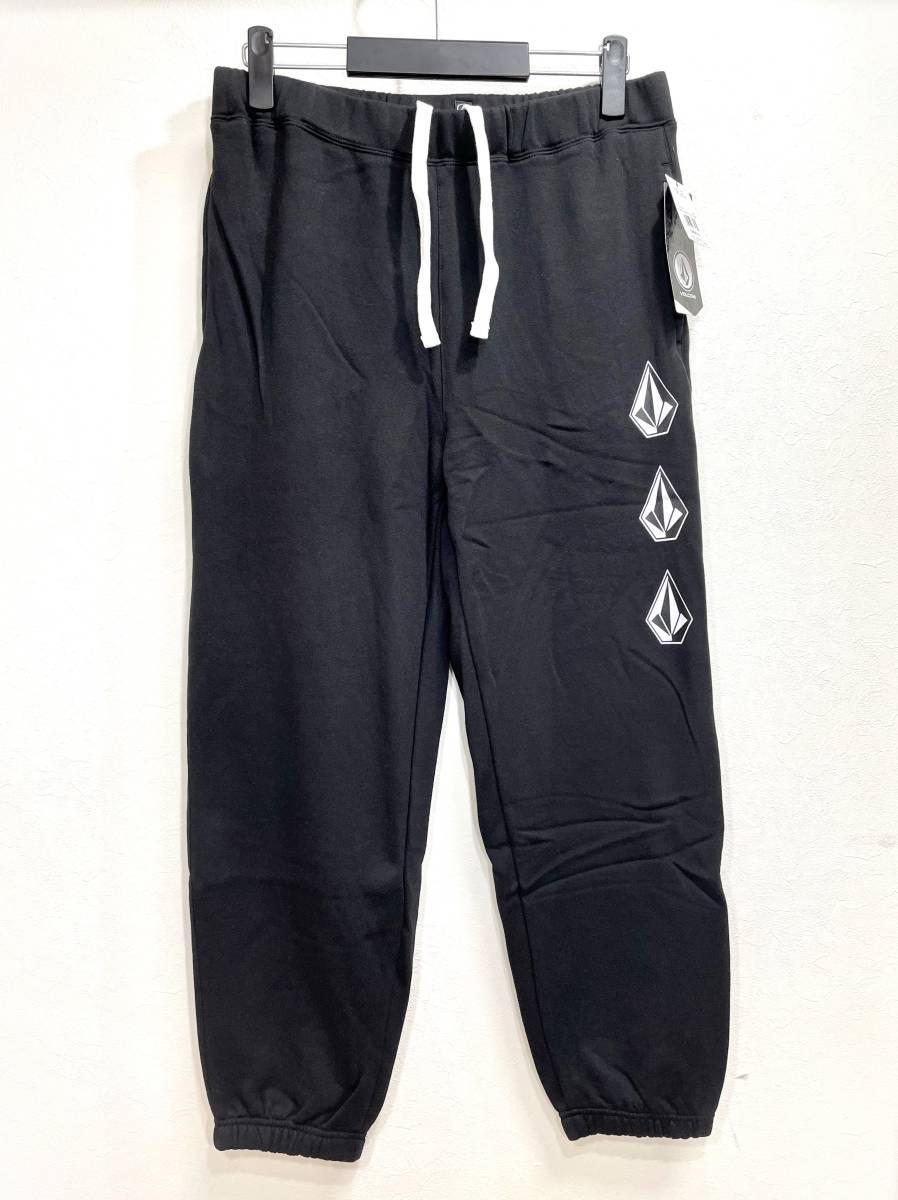 VOLCOM ボルコム A1232102BLK① メンズ Mサイズ スウェット ジョガーパンツ JoggerPants ブラック色 ロゴ ヴォルコム 新品 即決 送料無料