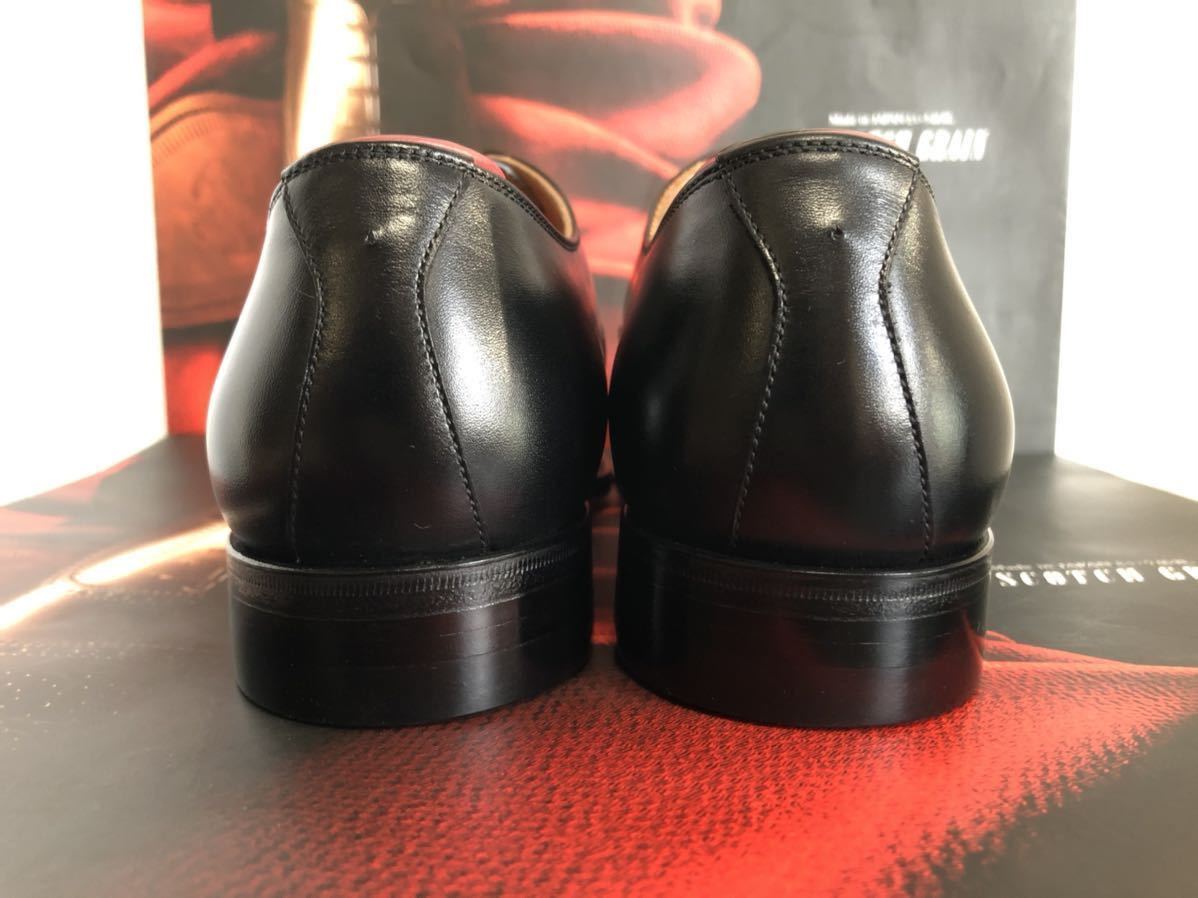 スコッチグレイン オデッサ ブラック 23.5 革靴 ビジネス 靴磨き レザー-