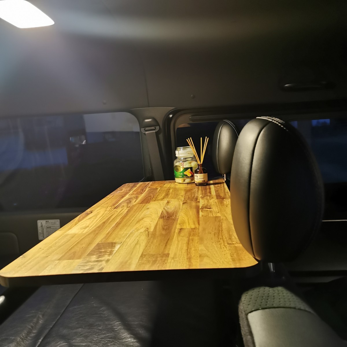 緑林シリーズ ハイエース セカンドシートテーブル ベッドテーブル 車