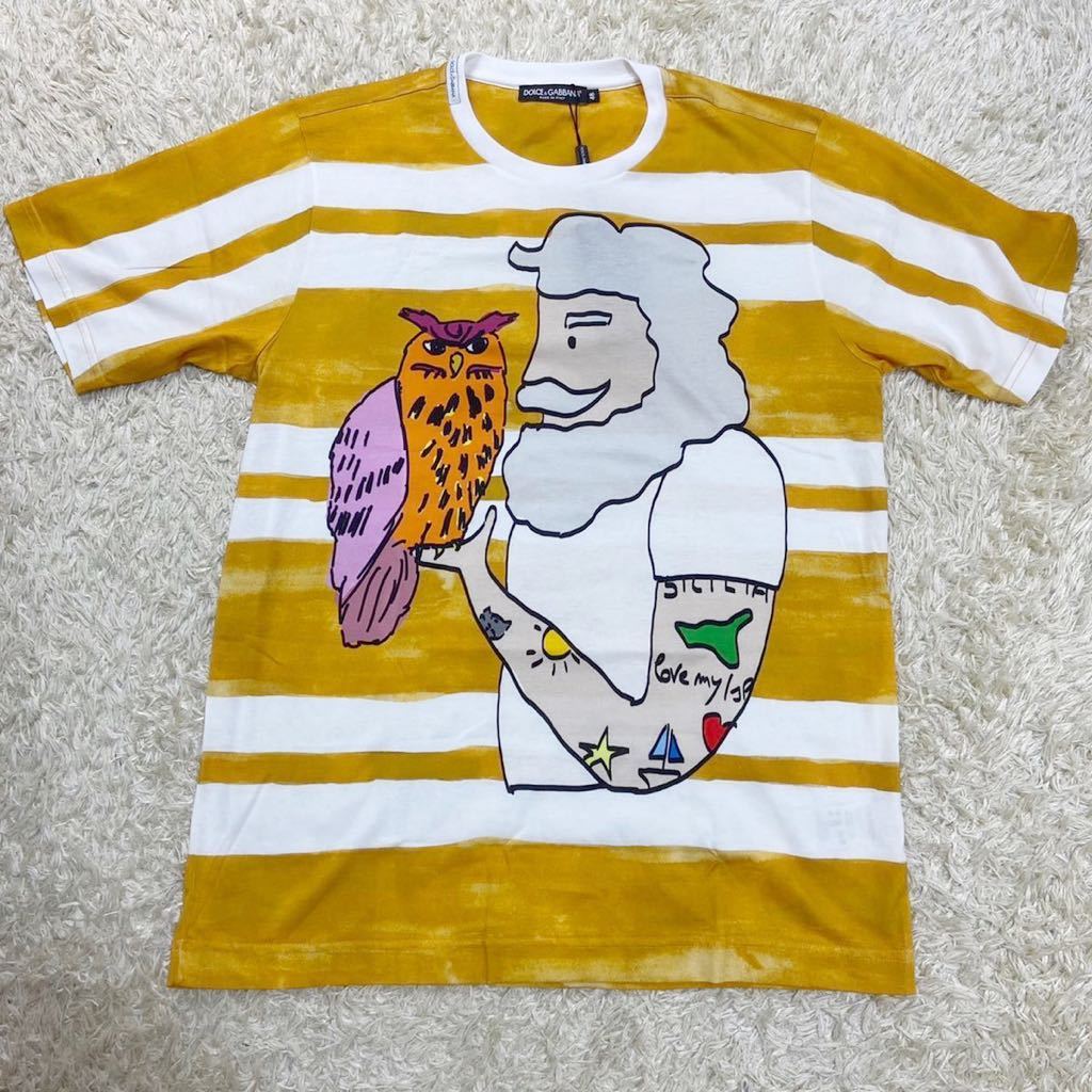 新品タグ付き DOLCE&GABBANA ドルチェ&ガッパーナ Tシャツ-