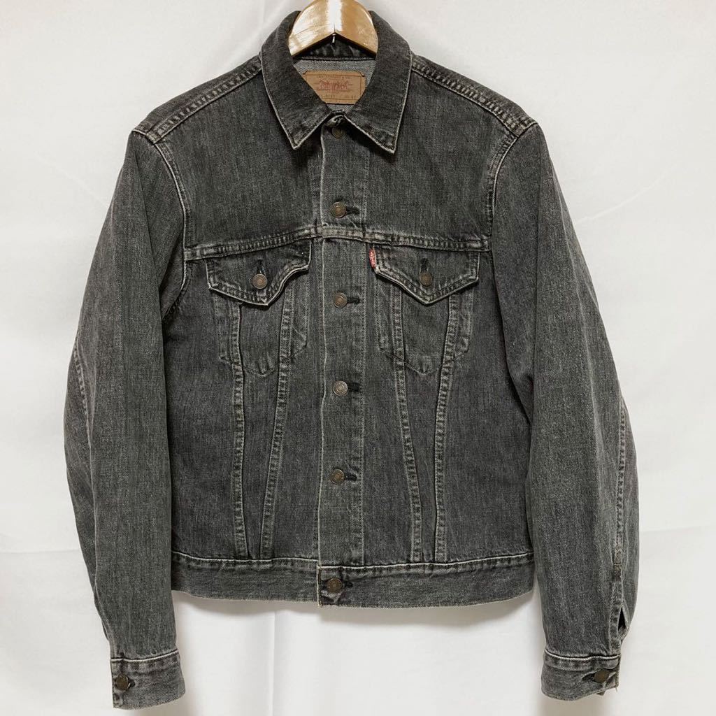 size40 90s vintage LEVI'S 70505-0257 先染め ブラック 黒 デニム