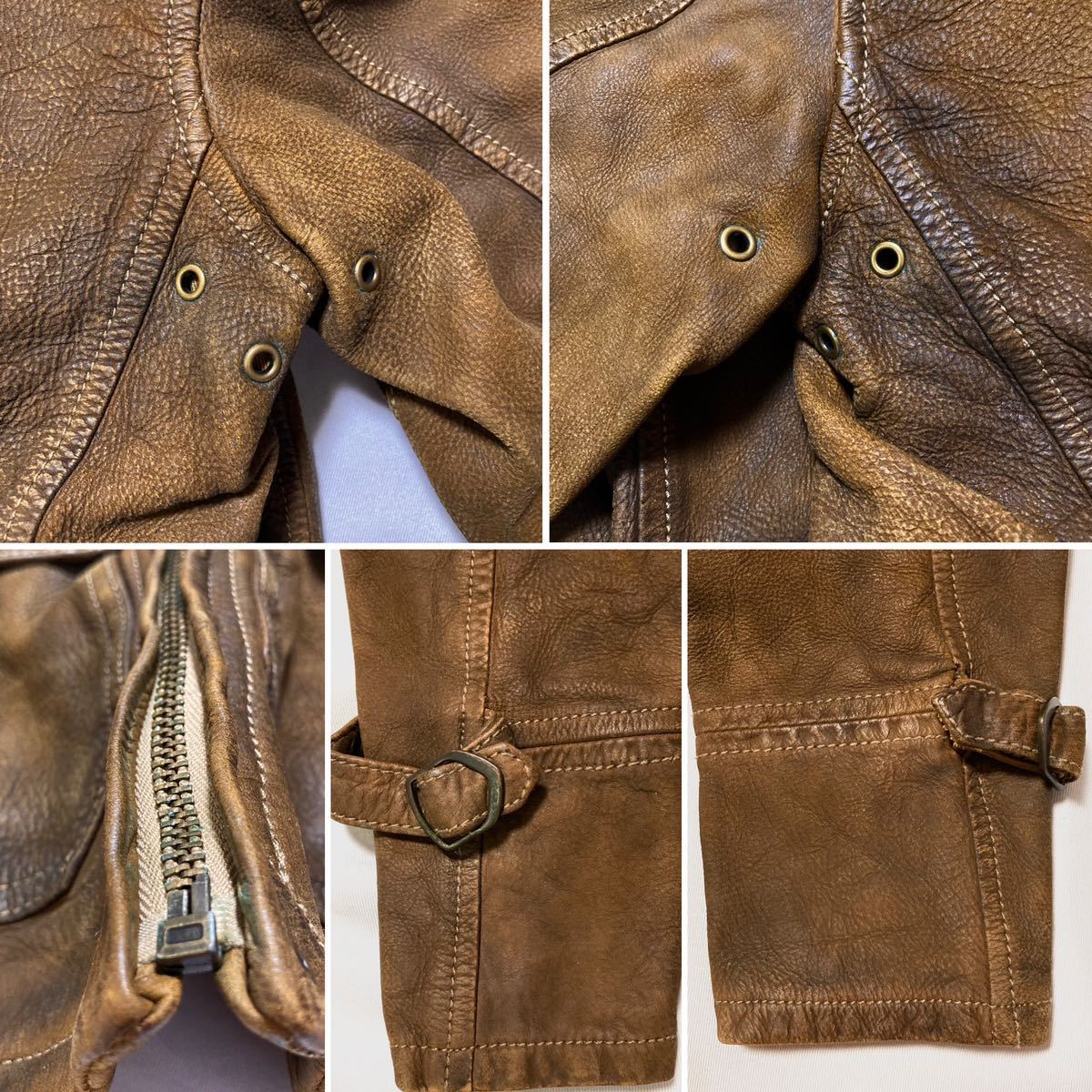 ヤフオク! - 未使用 Ralph Lauren newsboy leather jacket ラ...