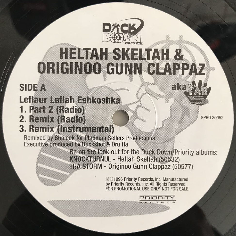 Heltah Skeltah & Originoo Gunn Clappaz - Leflaur Leflah Eshkoshka / Lettha Brainz Blo_画像1