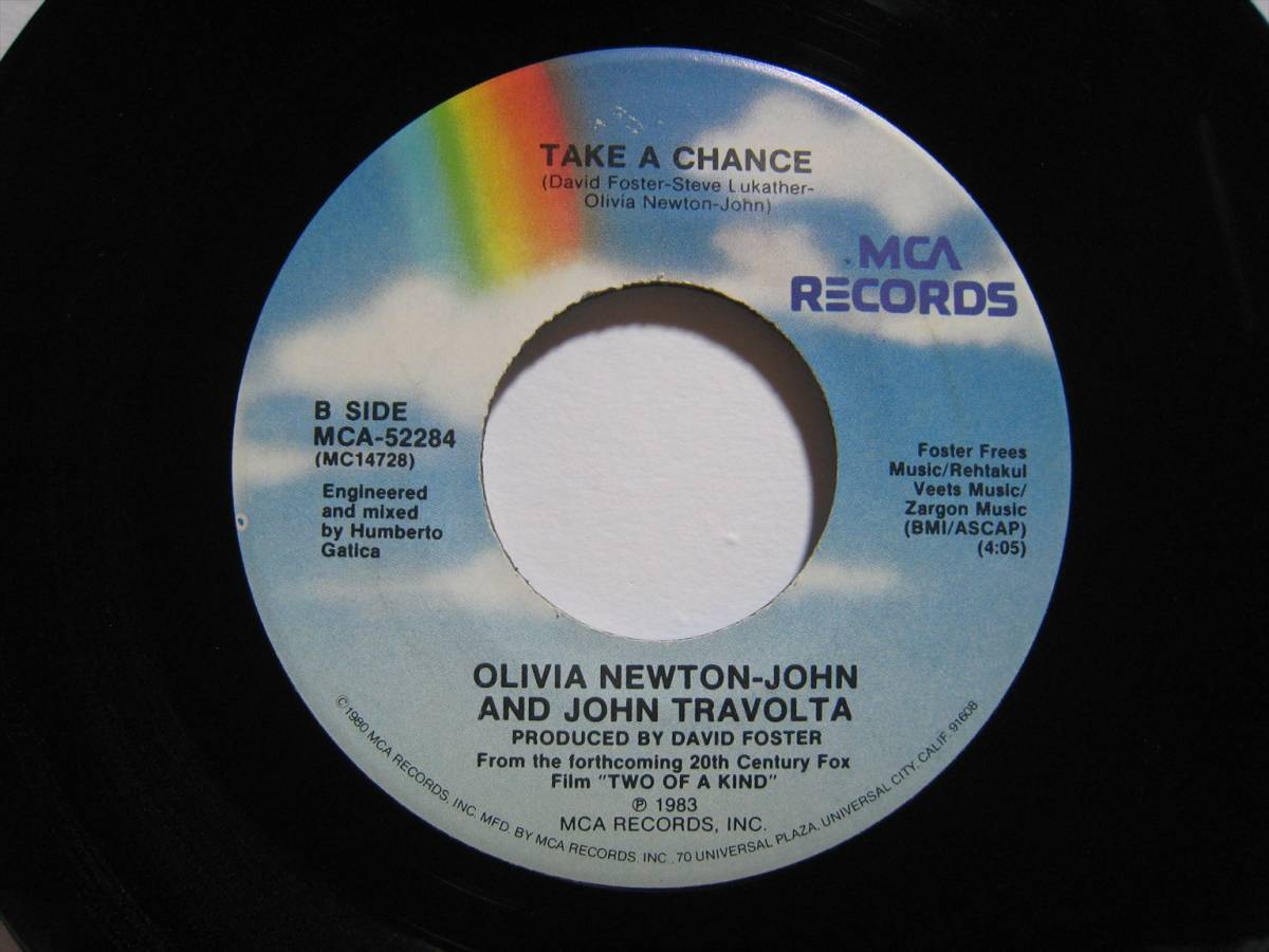 【7”】 OLIVIA NEWTON-JOHN / TWIST OF FATE US盤 オリビア・ニュートン・ジョン 運命のいたずら_画像3
