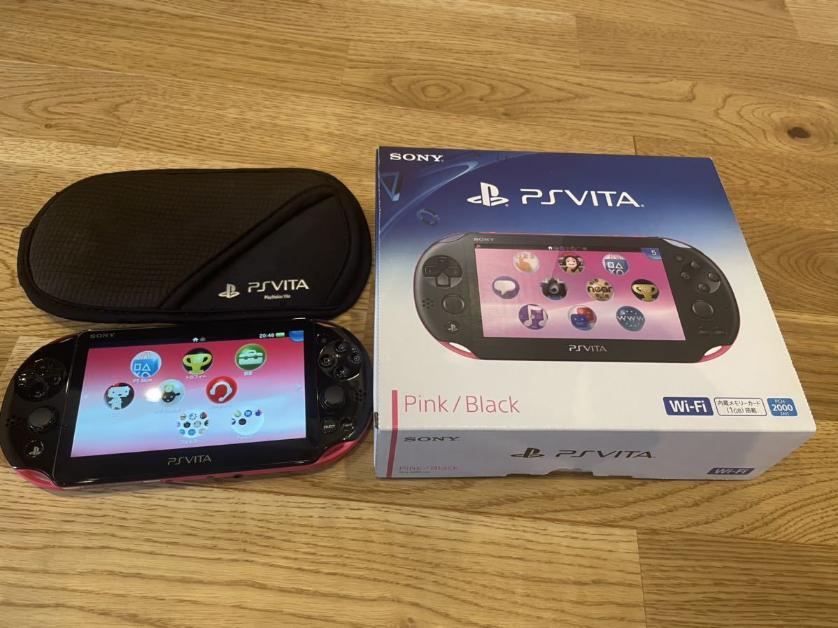 PS Vita PCH-2000 Wi-Fiモデル メモリーカード PlayStation Vita SONY WiFi メモリ32GB付き