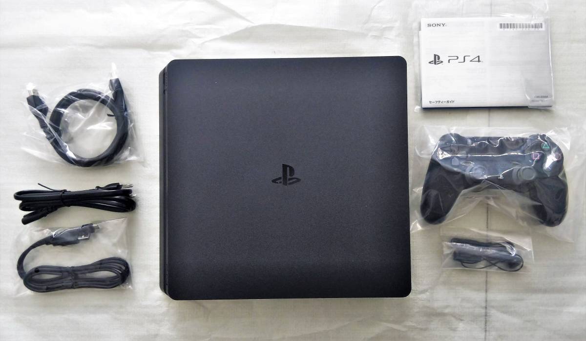 未使用品　SONY PS4 PlayStation4 本体 プレステ4 ジェットブラック 500GB ソニー プレイステーション CUH-2200A B01 _画像6