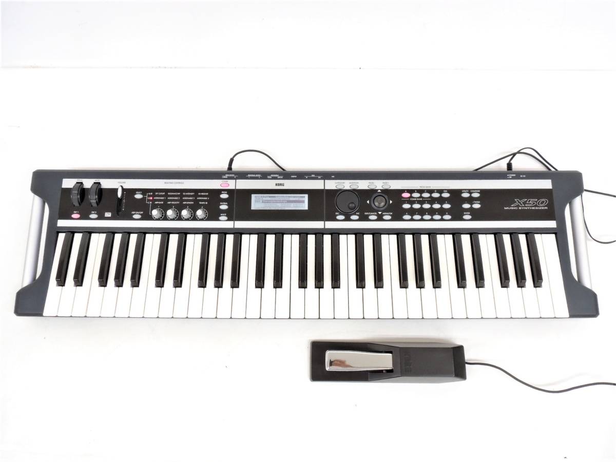 美品！ KORG コルグ シンセサイザー X50 61鍵盤 ソフトケース付属