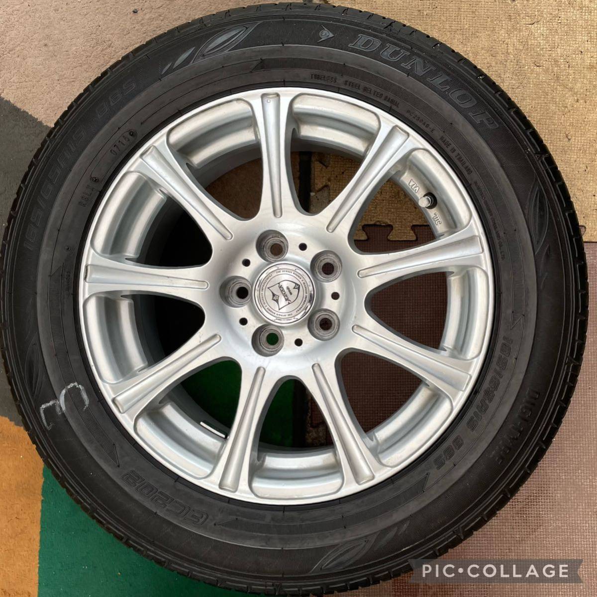日/祝も発送 社外15インチホイール15×6 FALKENタイヤ4本セット。175