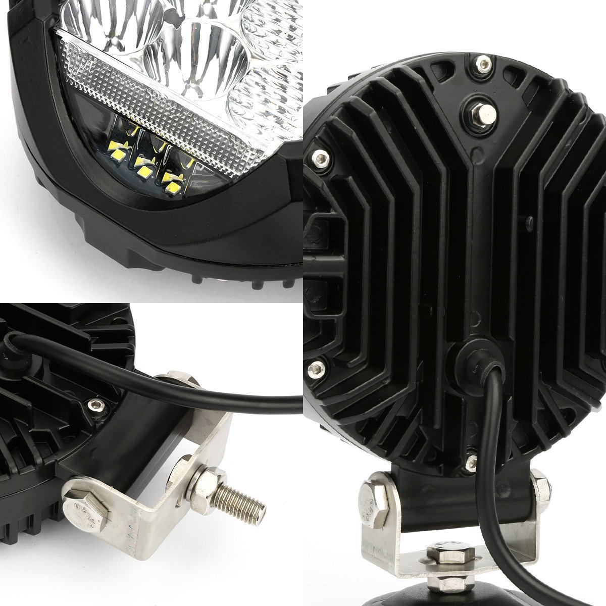 40W LED ドライビング ランプ コンボ DRL付 オフロード 4WD フォグランプ 12V 24V 対応 ワークライト 作業灯 PZ511_画像3