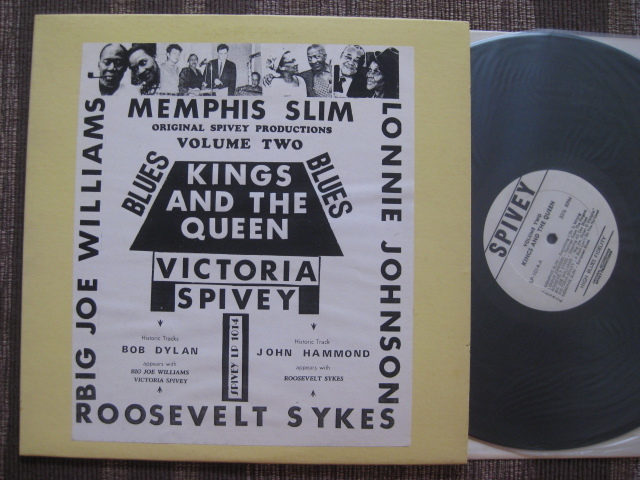 ★VICTORIA SPIVEY♪KINGS AND THE QUEEN Vol.2★Memphis Slim/Roosevelt Sykes/John Hammond/Bob Dylan/etc★LP 1014★US盤★LP★の画像1