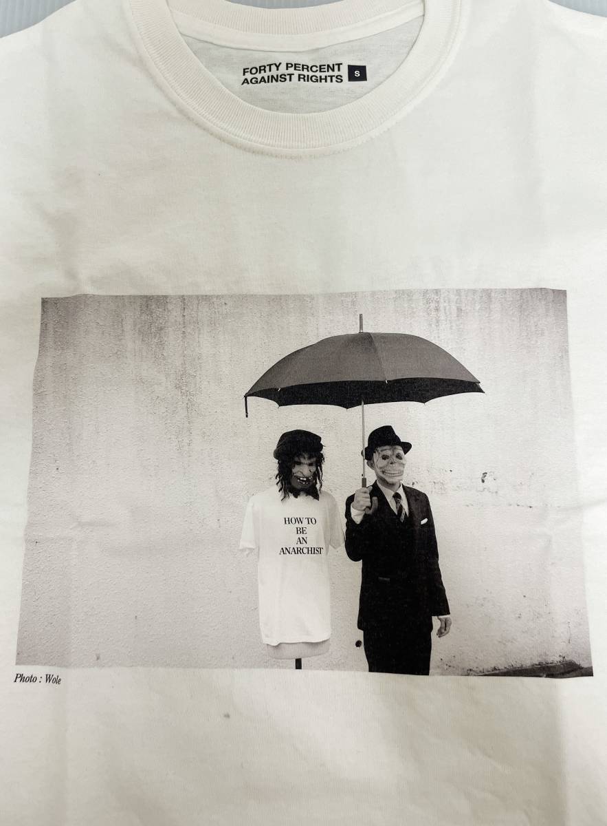 【Sサイズ 新品未使用】2021SS FORTY PERCENTS AGAINST RIGHTS “ RAINY ” Tシャツ WHITE ／ DESCENDANT.WTAPS.ダブルタップス_画像3