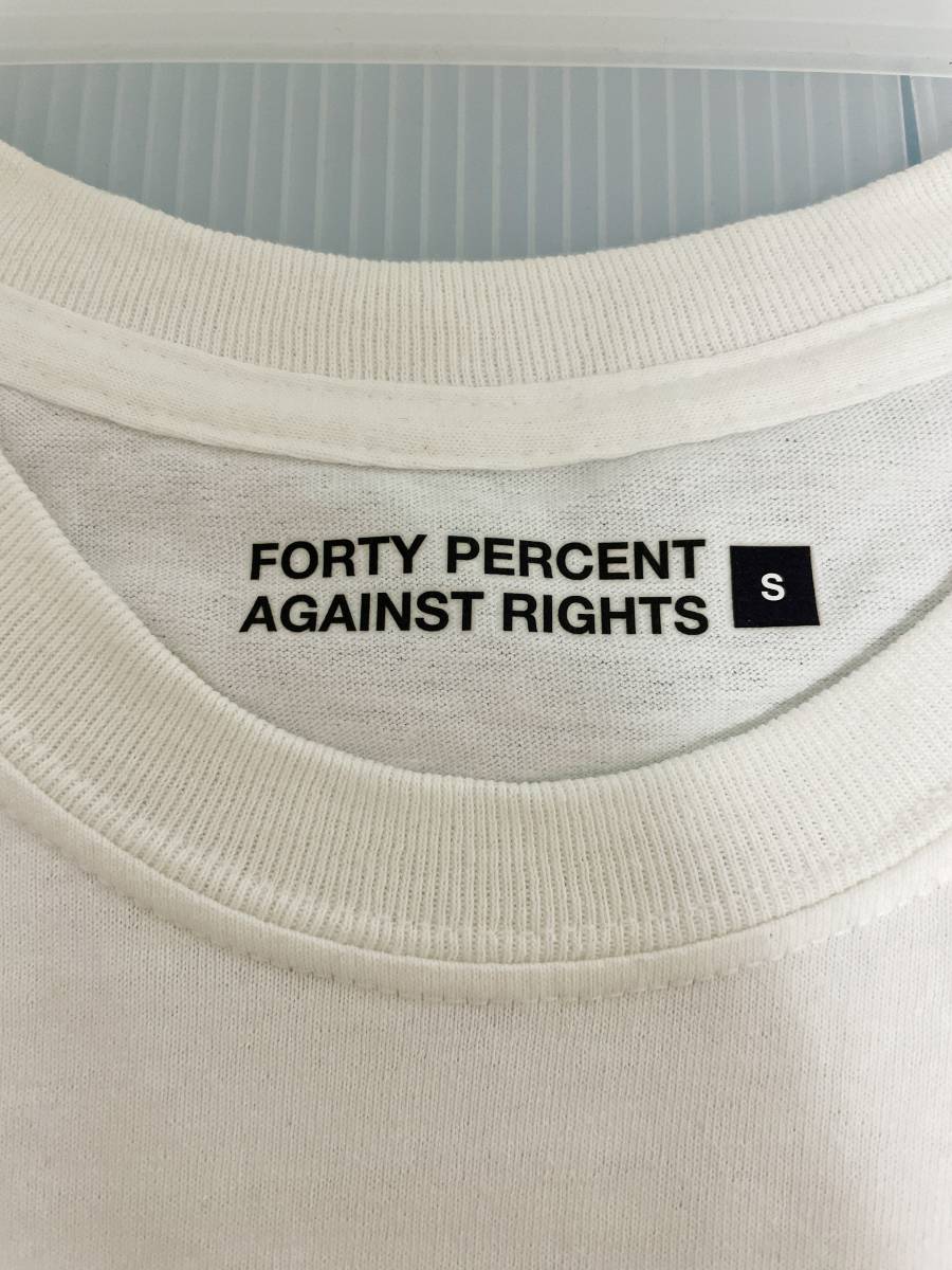 【Sサイズ 新品未使用】2021SS FORTY PERCENTS AGAINST RIGHTS “ RAINY ” Tシャツ WHITE ／ DESCENDANT.WTAPS.ダブルタップス_画像4