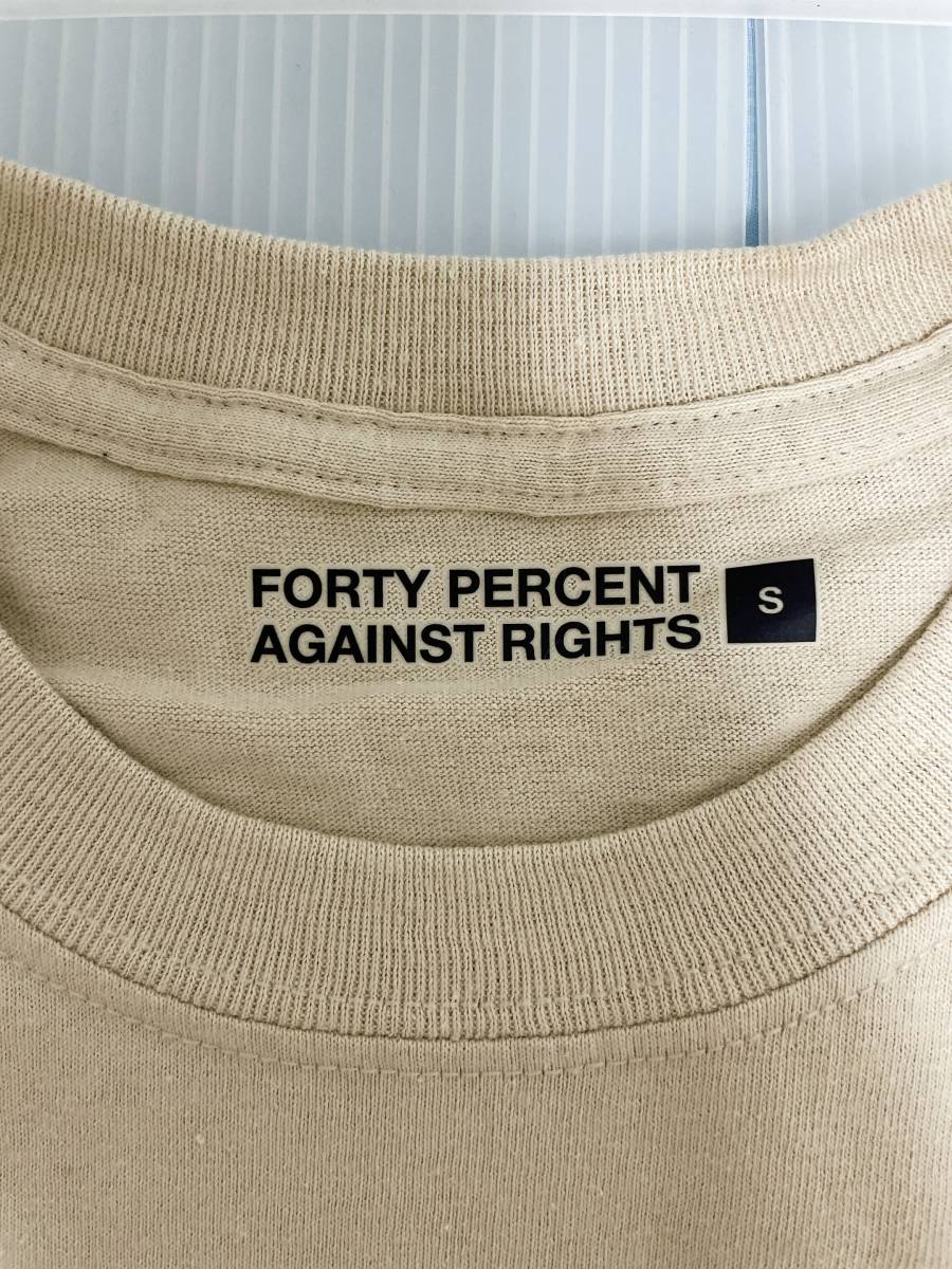 【Sサイズ 新品未使用】2021AW FORTY PERCENTS AGAINST RIGHTS “ EST ” Tシャツ BEIGE ／ DESCENDANT.WTAPS.ダブルタップス_画像6