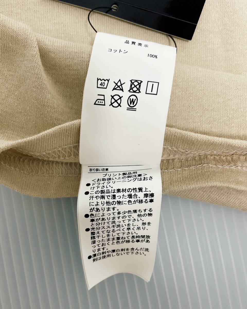 【Sサイズ 新品未使用】2021AW FORTY PERCENTS AGAINST RIGHTS “ EST ” Tシャツ BEIGE ／ DESCENDANT.WTAPS.ダブルタップス_画像9