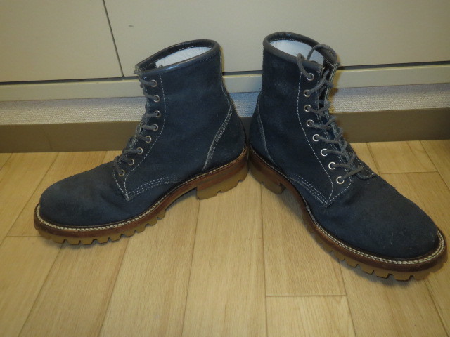【税込】 美品 DERIVE 8 #100(Honey)NAVY VIBRAM ワークブーツ ラフアウト MAKER BOOT 26.0cm 【税込】 美品 DERIVE 8 #100(Honey)NAVY VIBRAM ワークブーツ ラフアウト MAKER BOOT 26.0cm