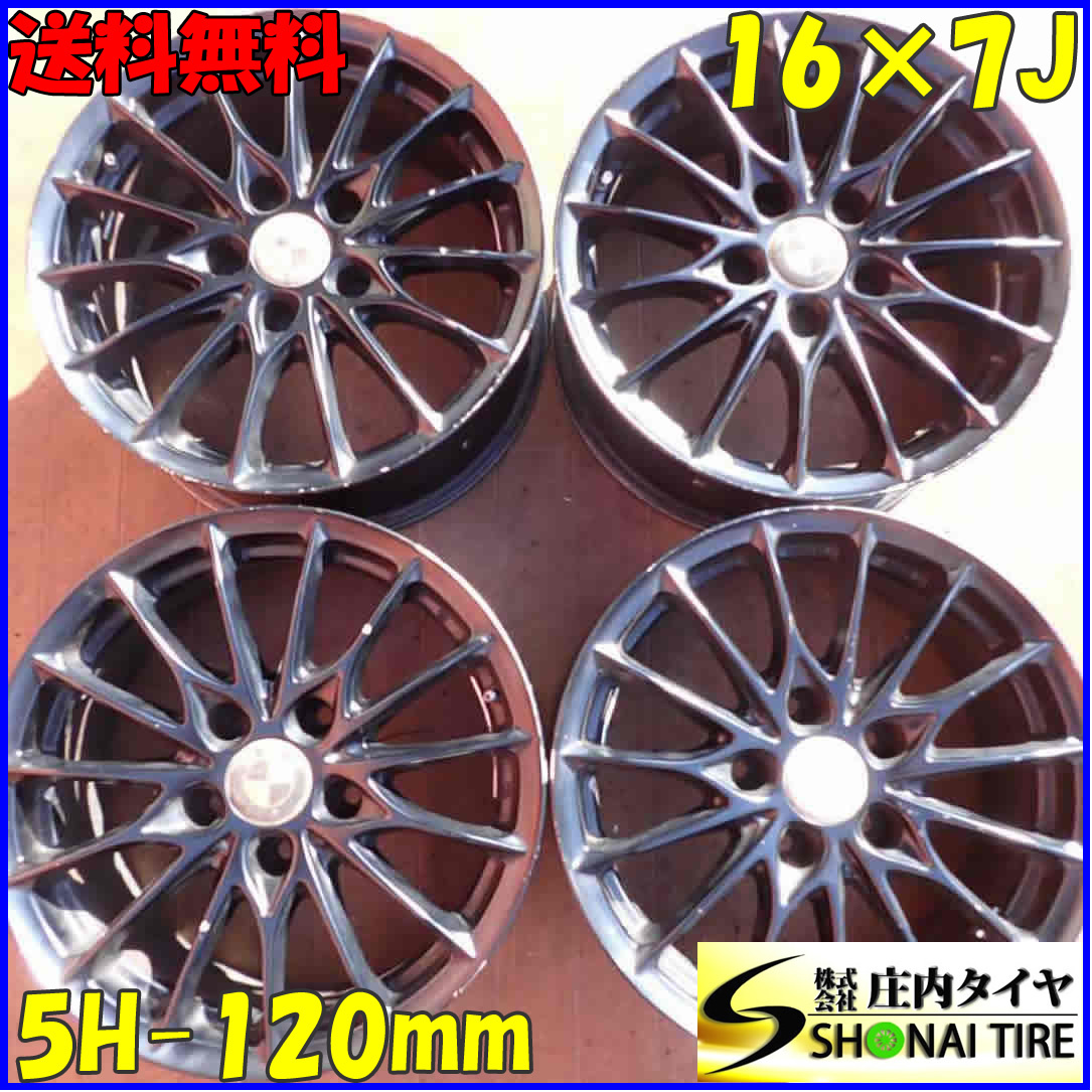 4本SET 会社宛送料無料 16×7J WORK インポートレーベル WIL-01F アルミ 5穴 PCD 120mm +32 ハブ径72.6mm BMW E90 3シリーズ 特価 NO,C1905_画像1