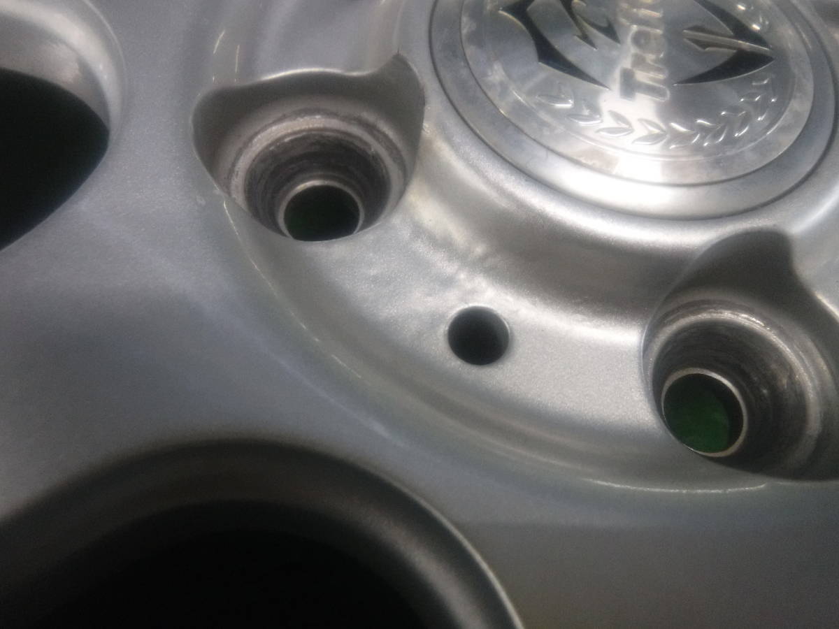 ☆ ホイール Treffer Weds トレファー ウエッズ 社外 13インチ 13×4.5J +45 PCD100 4H シルバー ☆_画像5