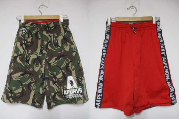 登場! アベイシングエイプ APE BATHING A リバーシブル Sサイズ ショートパンツ 迷彩 サルカモ その他 登場! アベイシングエイプ APE BATHING A リバーシブル Sサイズ ショートパンツ 迷彩 サルカモ その他
