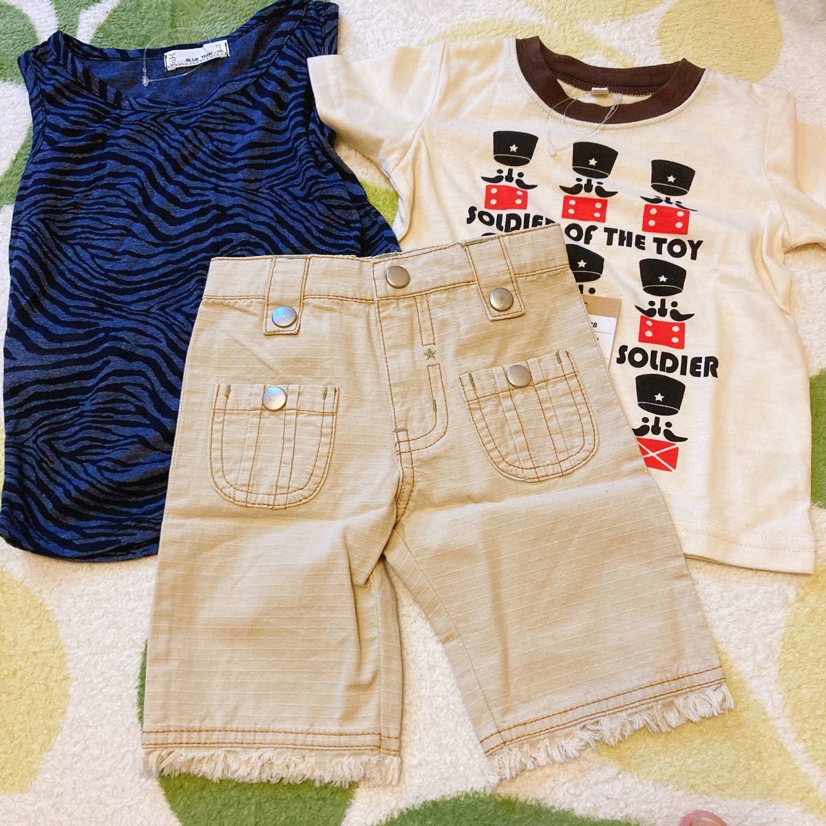 新品 子供服 90 まとめ売り Tシャツ トップス ハーフパンツ ミキハウス ホットビスケッツ ダブルB