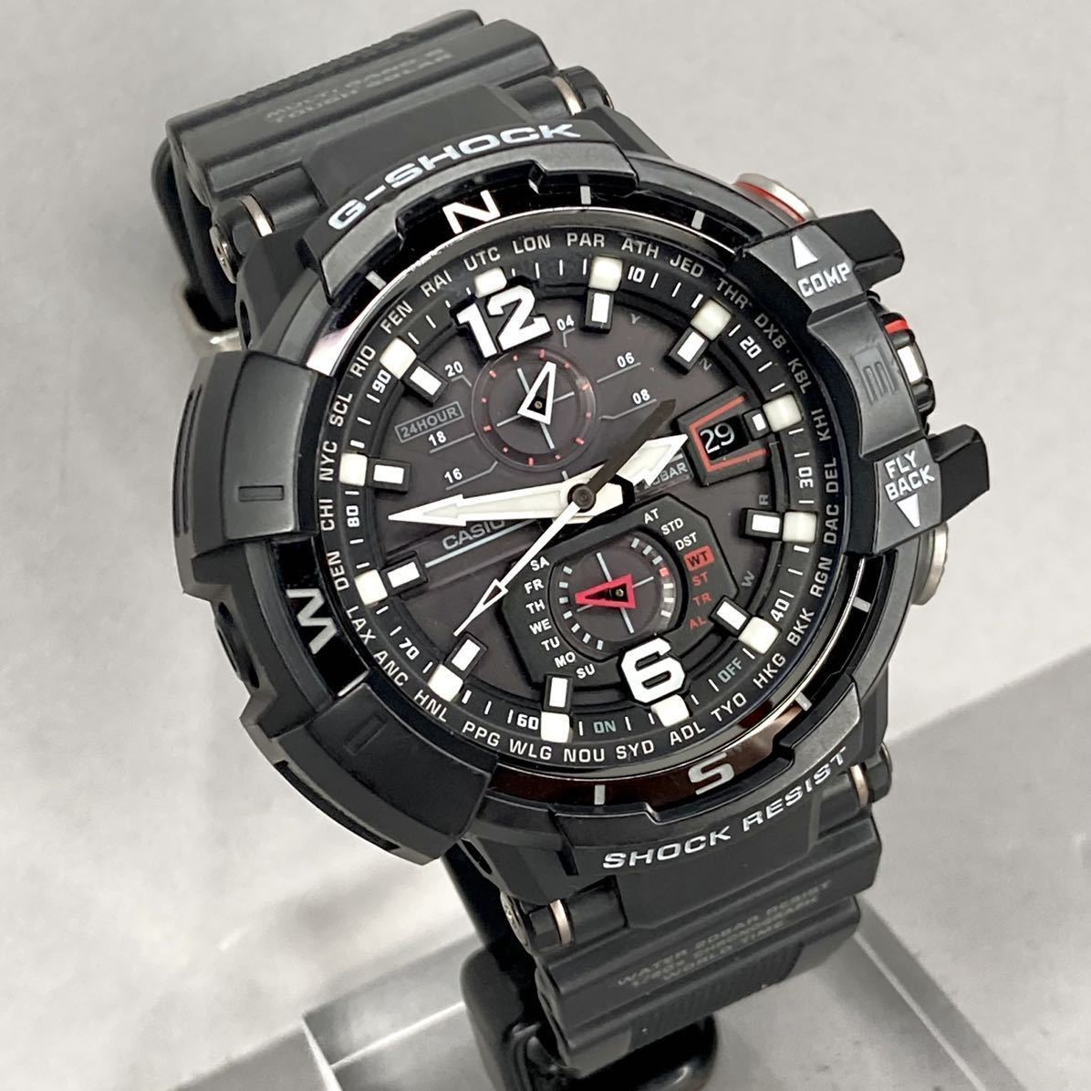 極美品G-SHOCK GW-A1100-1AJF グラビティマスター タフソーラー