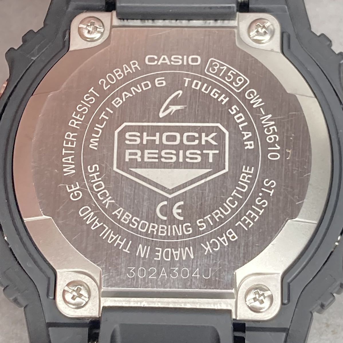 極美品 箱説タグ2種付 G-SHOCK GW-M5610-1JF タフソーラー 電波受信
