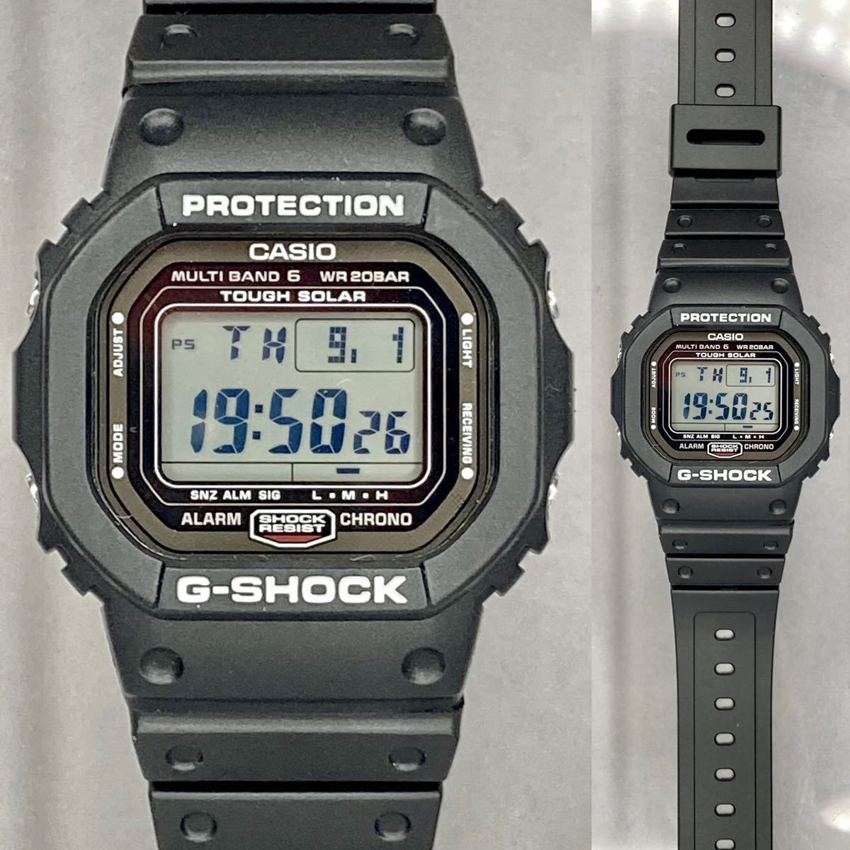 極美品G-SHOCK GW-5000-1JF タフソーラー 電波受信 電波ソーラー