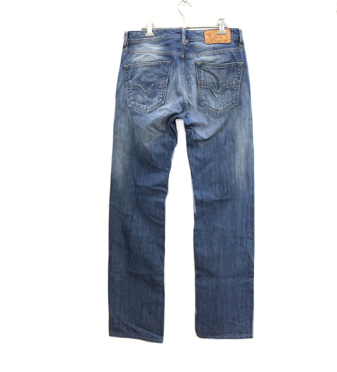 DIESEL ディーゼル LARKEE デニムパンツ FC2038 メンズ W29 L32 ストレート ボタンフライ WASH 0830Y ジーパン_画像2