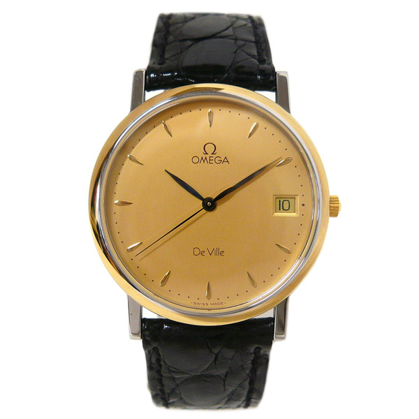 ◎美品 OMEGA DeVille オメガ デビル クォーツ デイト 腕時計 742011