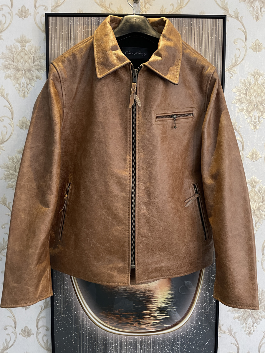 最高峰EU製&定価15万◇UABONI*ユアボニ*レザージャケット*フランス