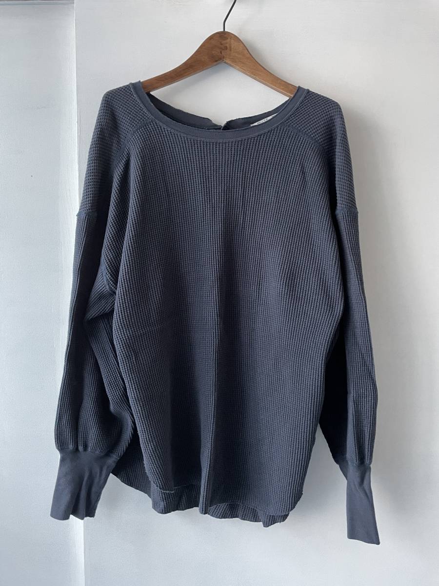 AMERICANA アメリカーナ ワッフル ヘンリーネック カットソー(トップス