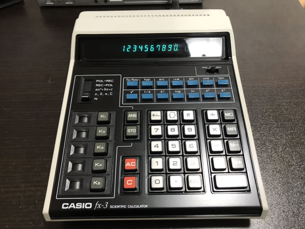 CASIO 電卓 加算器 カシオ 昭和レトロ 関数電卓 カシオ関数電卓 _画像7