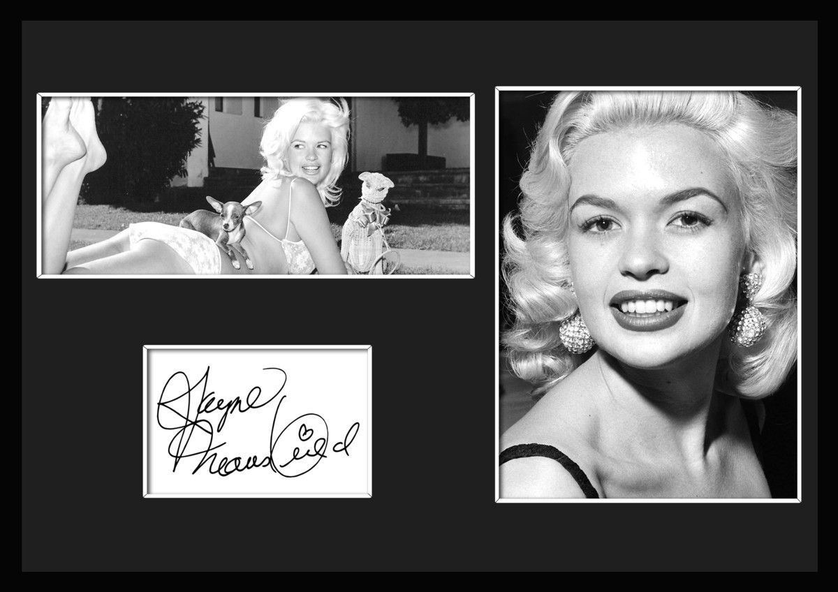 10種類!Jayne Mansfield/ジェーン・マンスフィール/サインプリント&証明書付きフレーム/BW/モノクロ/ディスプレイ (6-3W)_画像1