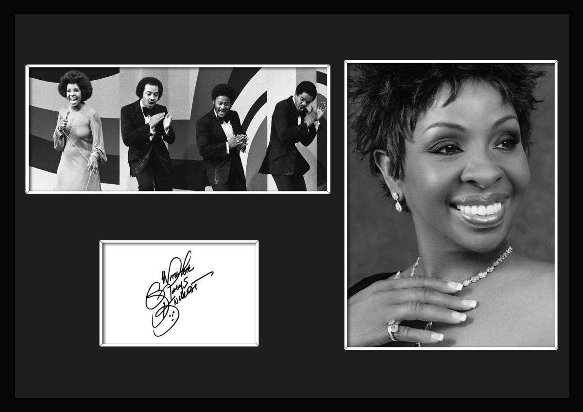 10種類!Gladys Knight/グラディス・ナイト/サインプリント&証明書付きフレーム/BW/モノクロ/ディスプレイ (3-3W)_画像1