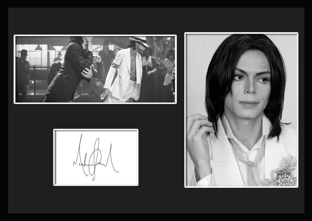 10種類!Michael Jackson/マイケル・ジャクソン/サインプリント&証明書付きフレーム/BW/モノクロ/ディスプレイ (10-3W)_画像1