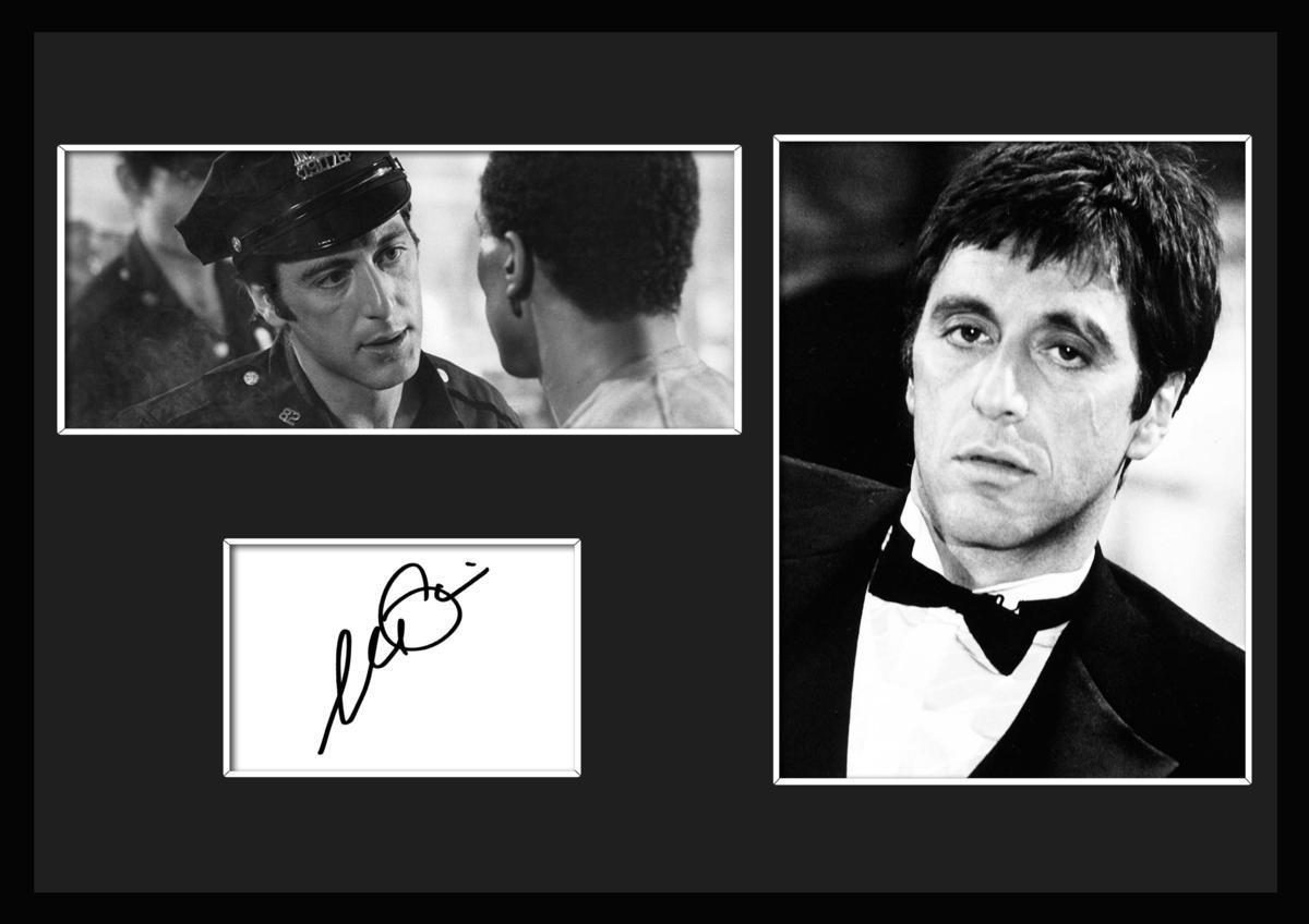 10種類!Al Pacino/アル・パチーノ/サインプリント&証明書付きフレーム/BW/モノクロ/ディスプレイ (10-3W)_画像1