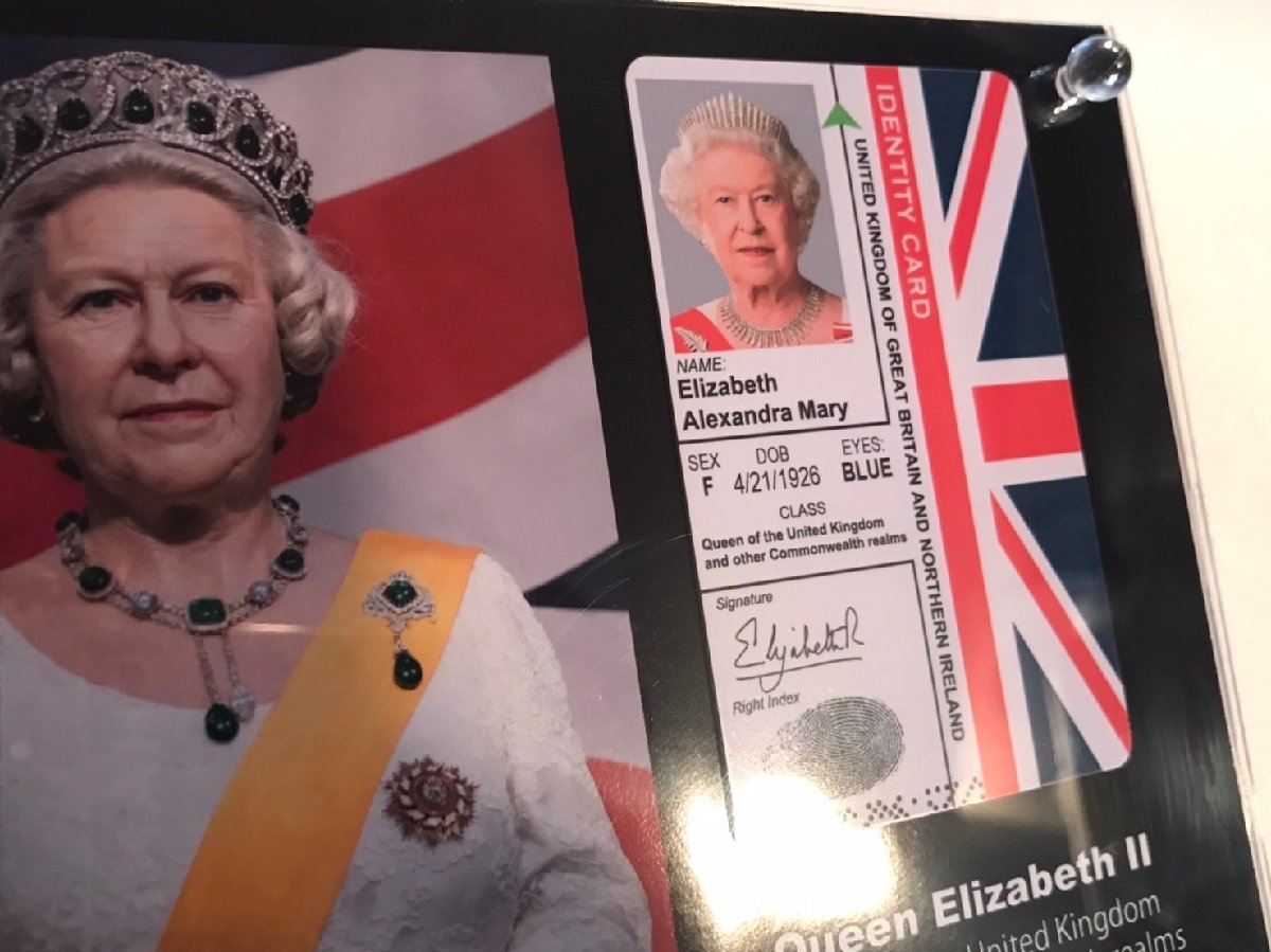 [ Elizabeth женщина ./Queen Elizabeth/ Elizabeth 2./Elizabeth II/ID карта рама ] Royal / Англия / интерьер / коллекция -2