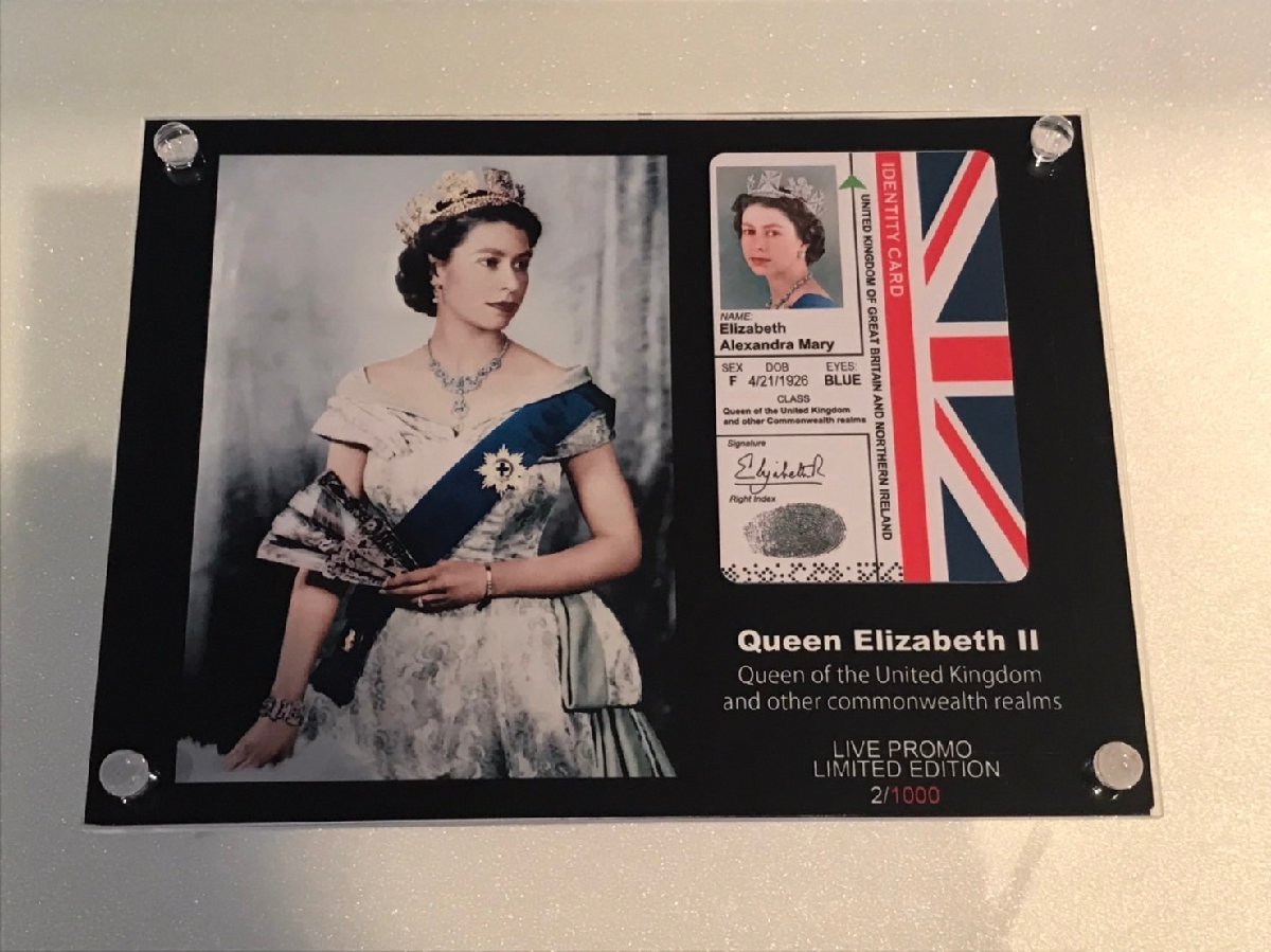 [ Elizabeth женщина ./Queen Elizabeth/ Elizabeth 2./Elizabeth II/ID карта рама ] Royal / Англия / интерьер / коллекция -1