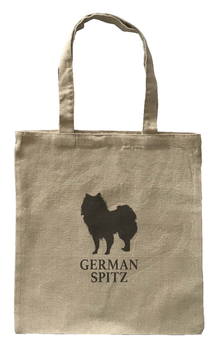 Dog Canvas tote bag/愛犬キャンバストートバッグ【German Spitz/ジャーマン・スピッツ】イヌ/ペット/シンプル/ナチュラル-202_画像1