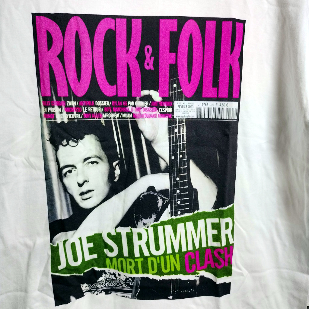 ジョーストラマー Joe Strummer ザ・クラッシュ The Clash BIGプリントTシャツ【Lサイズ】送料無料/新品 バンドTシャツパンク PUNK