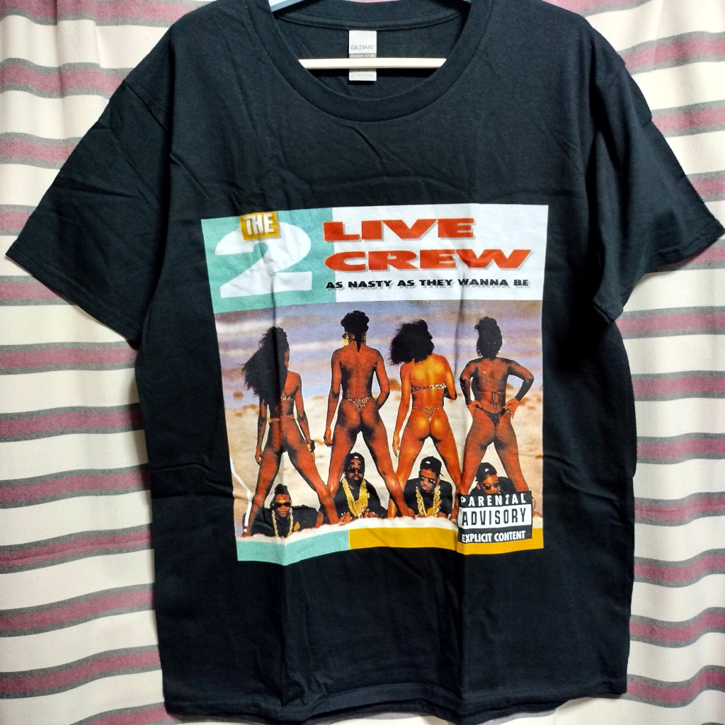2 Live Crew Tシャツ ツーライヴクルー◇BIGプリント【Lサイズ】◆RAP TEES ラップ HIP HOP ヒップホップ ビンテージ  80's