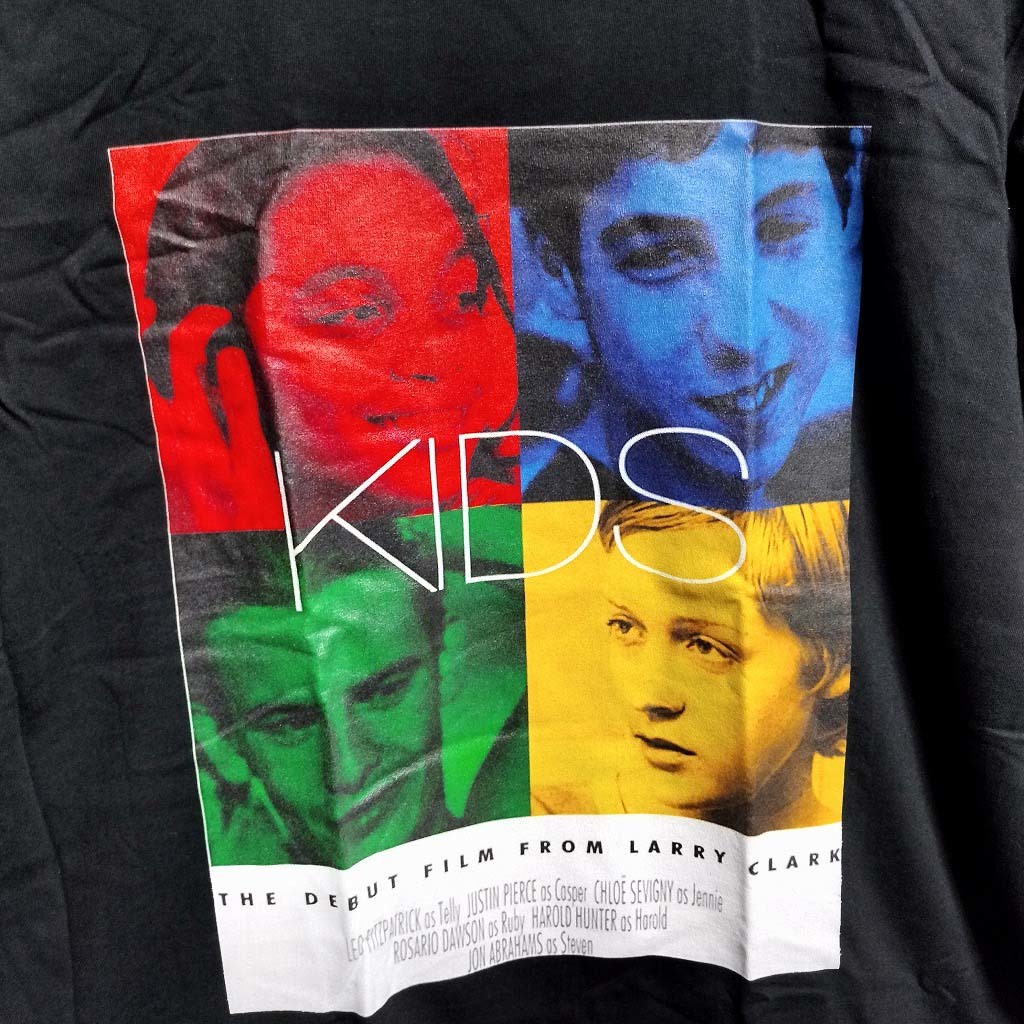映画『KIDS/キッズ』 BIGプリントTシャツ 黒【Lサイズ】 映画T