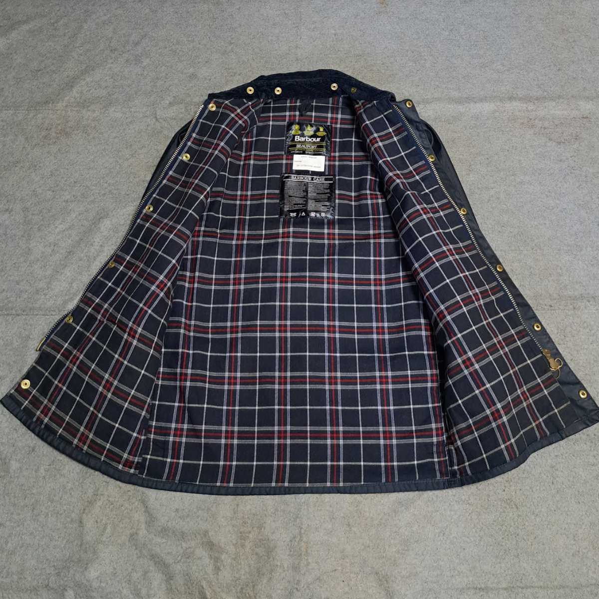 80s 希少サイズ　ほぼ新品　34 　ネイビー　 バブアー 　ビューフォート barbour beaufort　　 ビデイル　bedale ヴィンテージ　90s _画像2