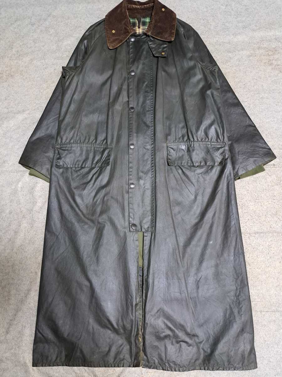希少 美品 80s 36 バブアー BURGHLEY セージ Barbour バーレイ